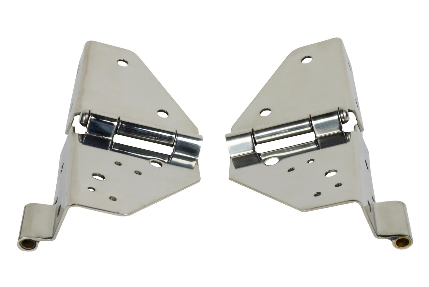 Kentrol Jeep CJ/YJ Windshield Hinge Pair 76-95 CJ and Wrangler YJ Polished Silver Kentrol