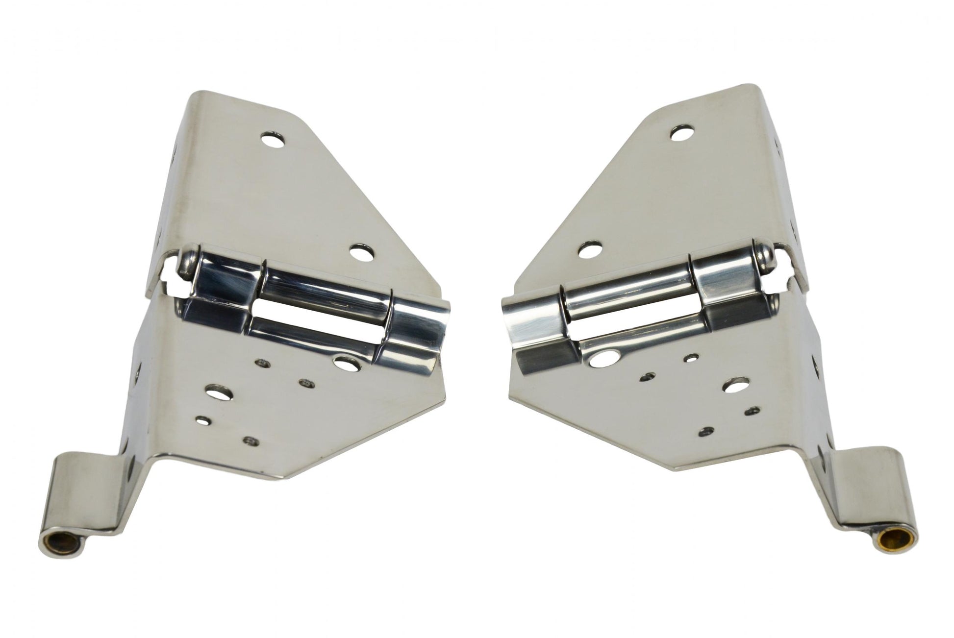 Kentrol Jeep CJ/YJ Windshield Hinge Pair 76-95 CJ and Wrangler YJ Polished Silver Kentrol