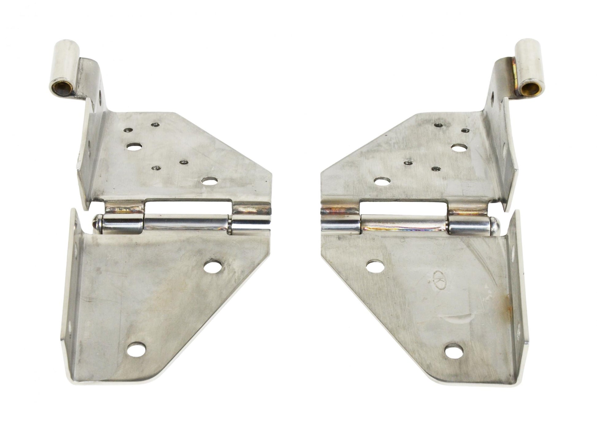 Kentrol Jeep CJ/YJ Windshield Hinge Pair 76-95 CJ and Wrangler YJ Polished Silver Kentrol