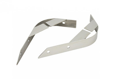 Jeep CJ Rear Body Guard Pair 55-86 CJ Polished Silver Kentrol-1