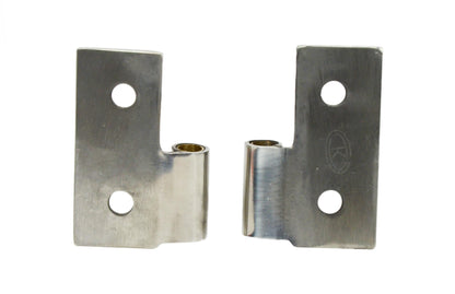 JEEP CJ/YJ/TJ Lower Door Hinge Pair 76-06 CJ Wrangler YJ/TJ Polished Silver Kentrol-2