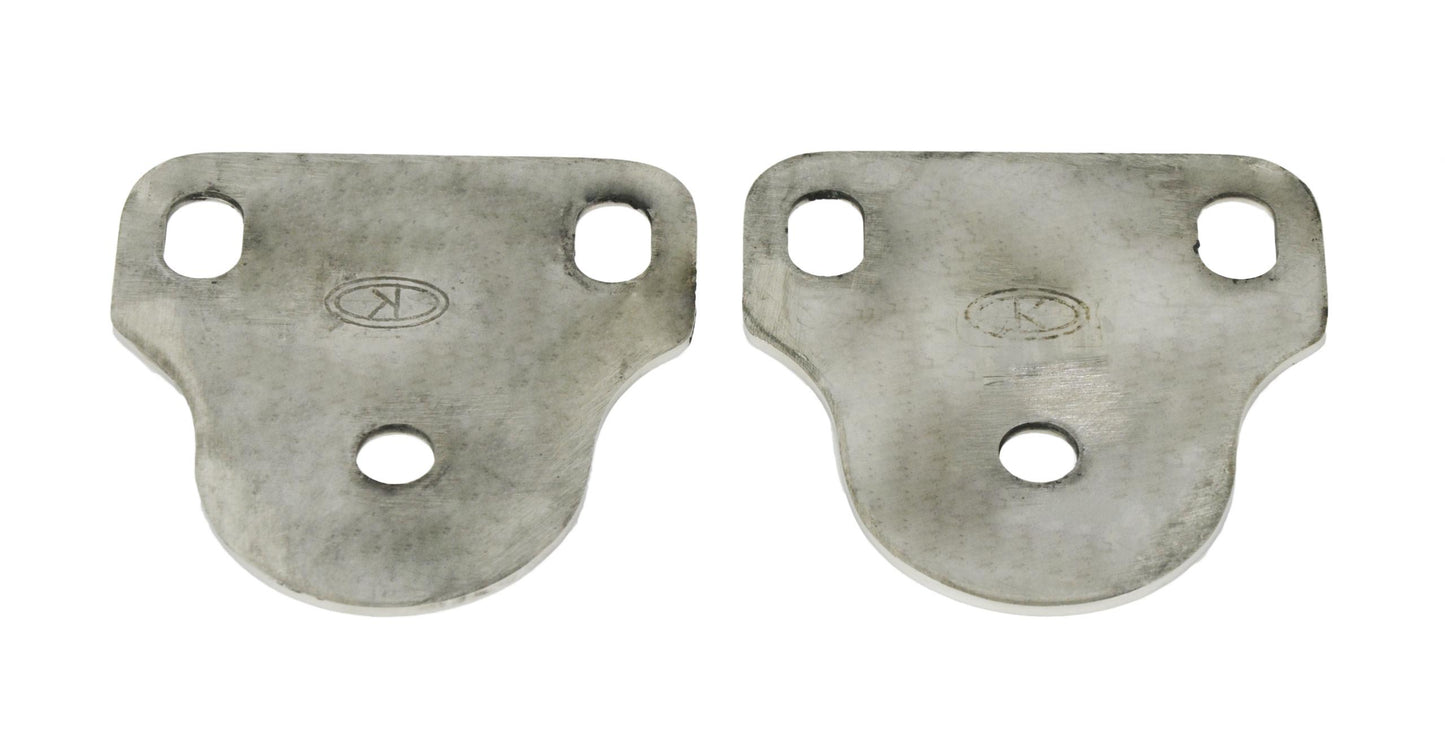 Kentrol Jeep CJ/YJ Interior Windshield Brackets Pair 76-95 CJ and Wrangler YJ Polished Silver Kentrol