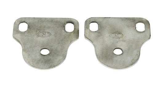 Jeep CJ/YJ Interior Windshield Brackets Pair 76-95 CJ and Wrangler YJ Polished Silver Kentrol-1