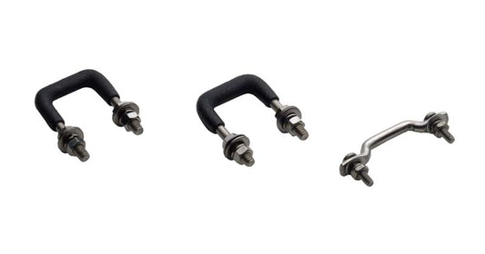 Kentrol Jeep CJ Windshield Tie Down Kit 55-86 CJ Polished Silver Kentrol