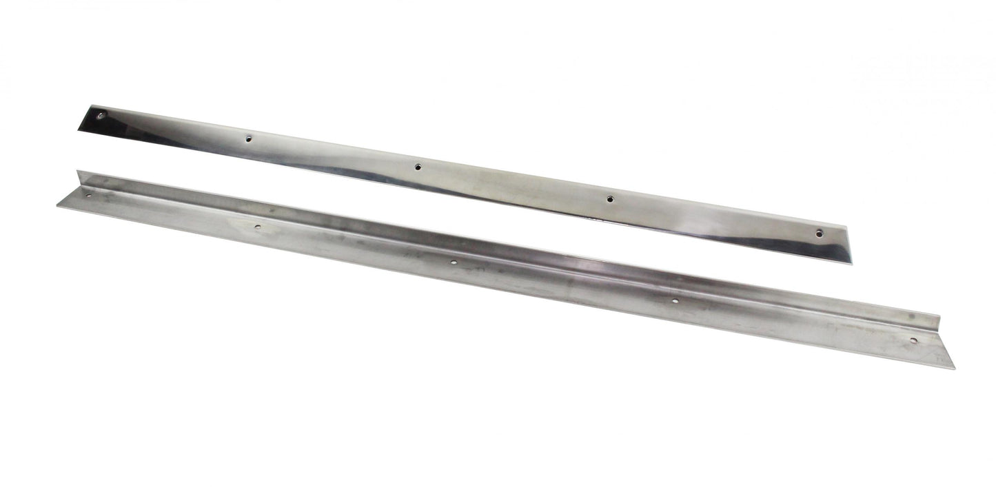 Kentrol Jeep CJ5 Rocker Guards Pair 55-83 CJ5 Polished Silver Kentrol