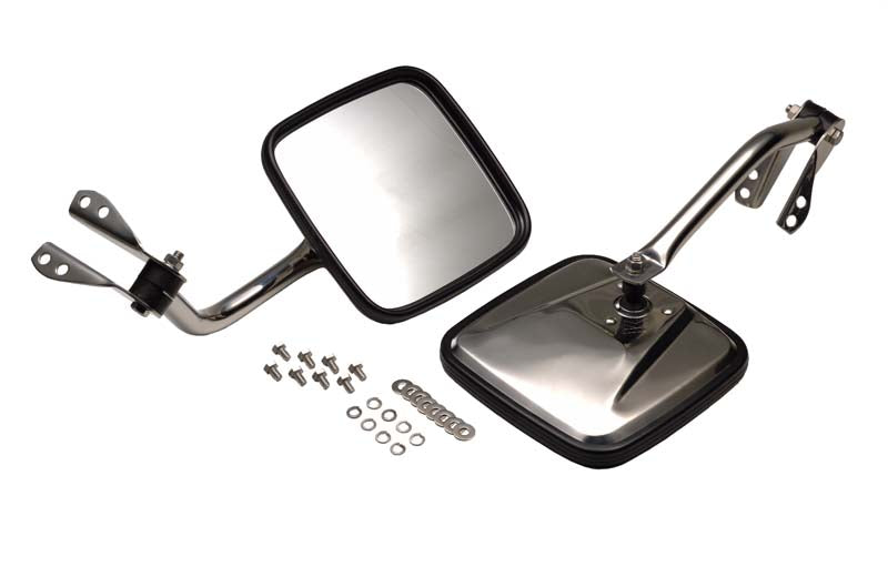 Kentrol Jeep CJ Mirror Kit Pair 55-86 CJ Polished Silver Kentrol