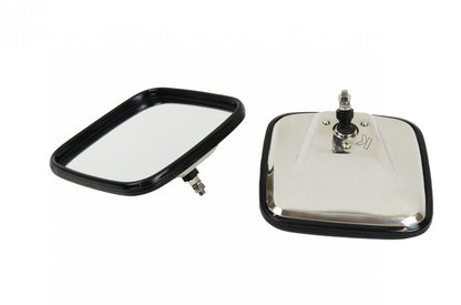 Jeep CJ Mirror Kit Pair 55-86 CJ Polished Silver Kentrol-1