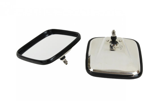 Jeep CJ Mirror Kit Pair 55-86 CJ Polished Silver Kentrol-1