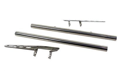 Jeep CJ Grill Guard 55-86 CJ Polished Silver Kentrol-2