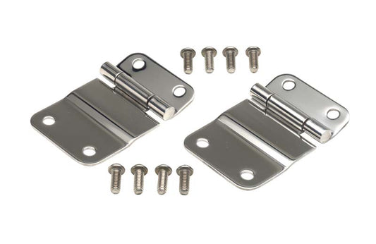 Kentrol Jeep CJ Tailgate Hinge Pair 76-86 CJ7 Polished Silver Kentrol