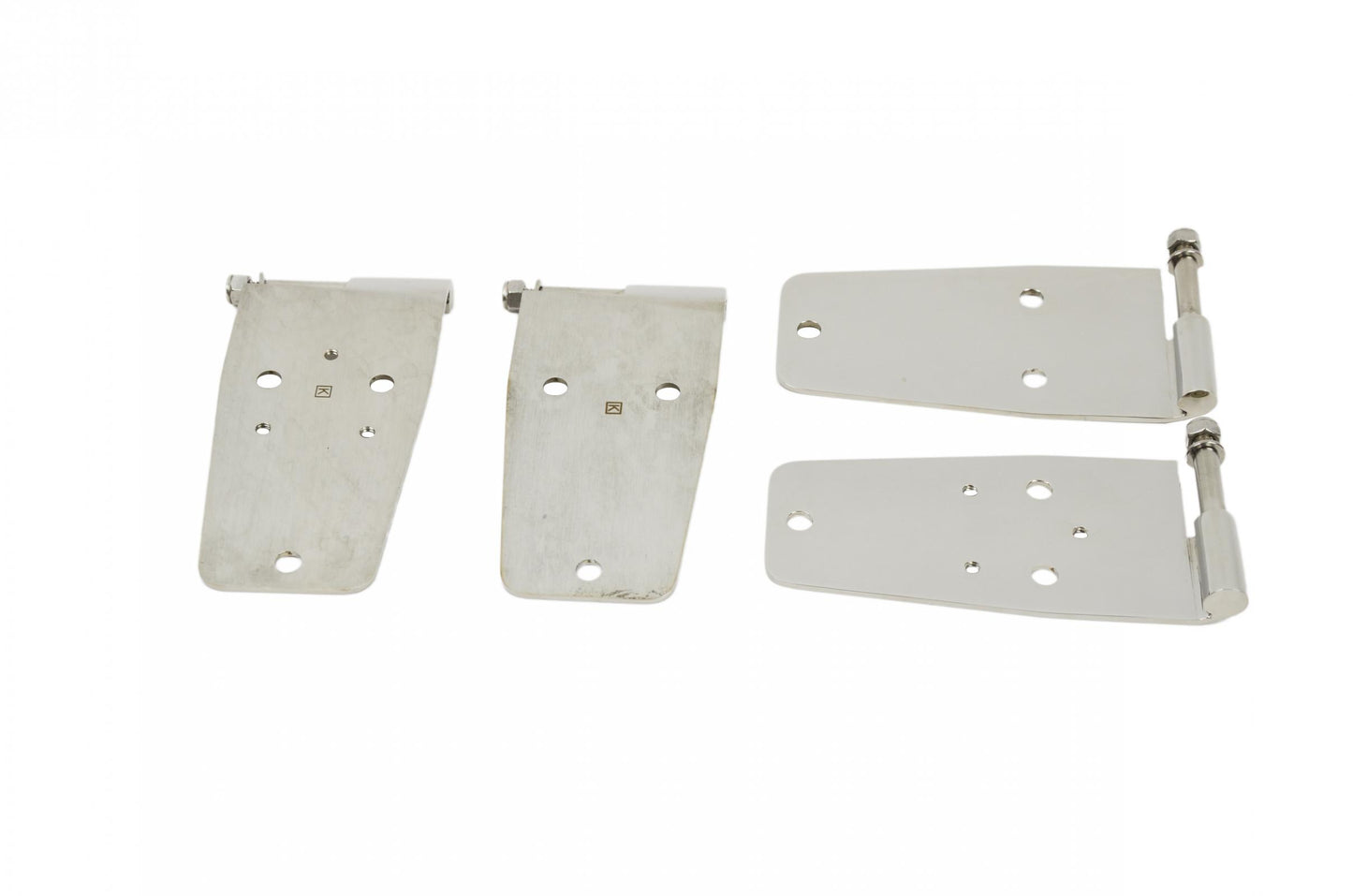 Kentrol Jeep CJ/YJ Door Hinge Set 4 Pieces 76-93 CJ and Wrangler YJ Polished Silver Kentrol
