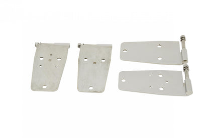 Jeep CJ/YJ Door Hinge Set 4 Pieces 76-93 CJ and Wrangler YJ Polished Silver Kentrol-2