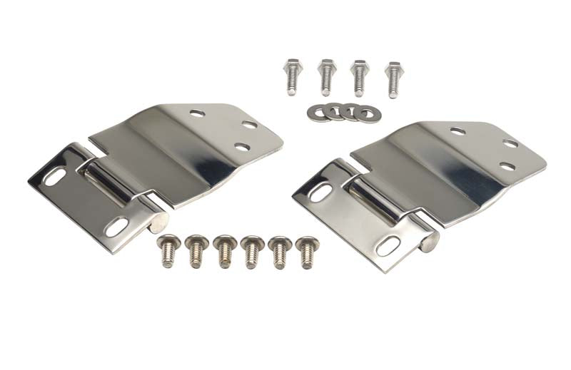 Kentrol Jeep CJ7 Liftgate Hinge Pair 77-86 CJ7 Polished Silver Kentrol