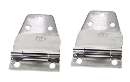 Jeep CJ7 Liftgate Hinge Pair 77-86 CJ7 Polished Silver Kentrol-3