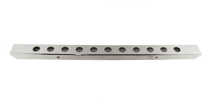Jeep CJ 54 Inch Front Bumper with holes (No License Plate Holes) 45-86 CJ Polished Silver Kentrol-1