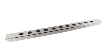 Jeep CJ 54 Inch Front Bumper with holes (No License Plate Holes) 45-86 CJ Polished Silver Kentrol-2