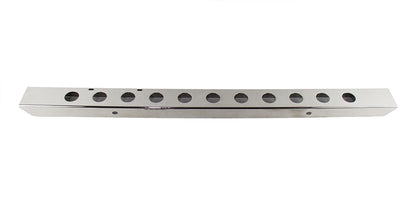 Jeep CJ 54 Inch Front Bumper with holes 45-86 CJ Polished Silver Kentrol-1