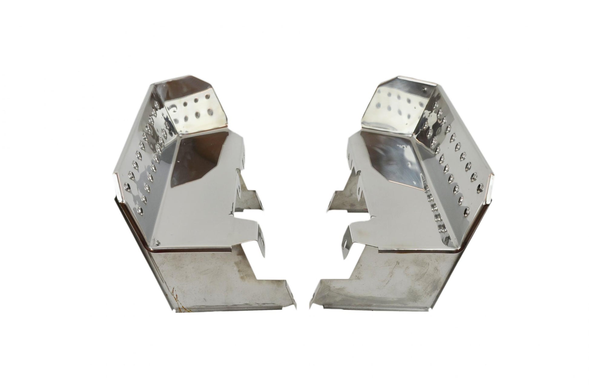 Kentrol Jeep CJ7/YJ Side Steps Pair 76-95 CJ7 Wrangler YJ Polished Silver Kentrol