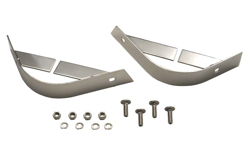 Kentrol Jeep YJ Rear Body Guard Pair 87-95 Wrangler TJ Polished Silver Kentrol