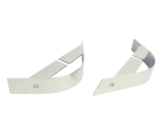 Jeep YJ Rear Body Guard Pair 87-95 Wrangler TJ Polished Silver Kentrol-1