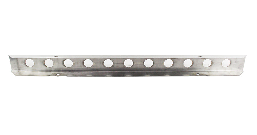 Kentrol Jeep YJ 54 Inch Front Bumper with holes (No License Plate Holes) 87-95 Wrangler TJ Polished Silver Kentrol