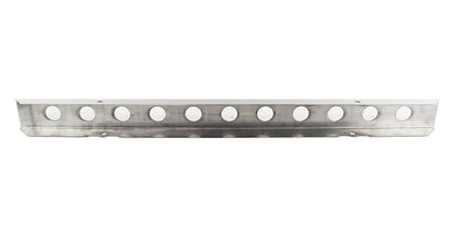 Jeep YJ 54 Inch Front Bumper with holes 87-95 Wrangler TJ Polished Silver Kentrol-1