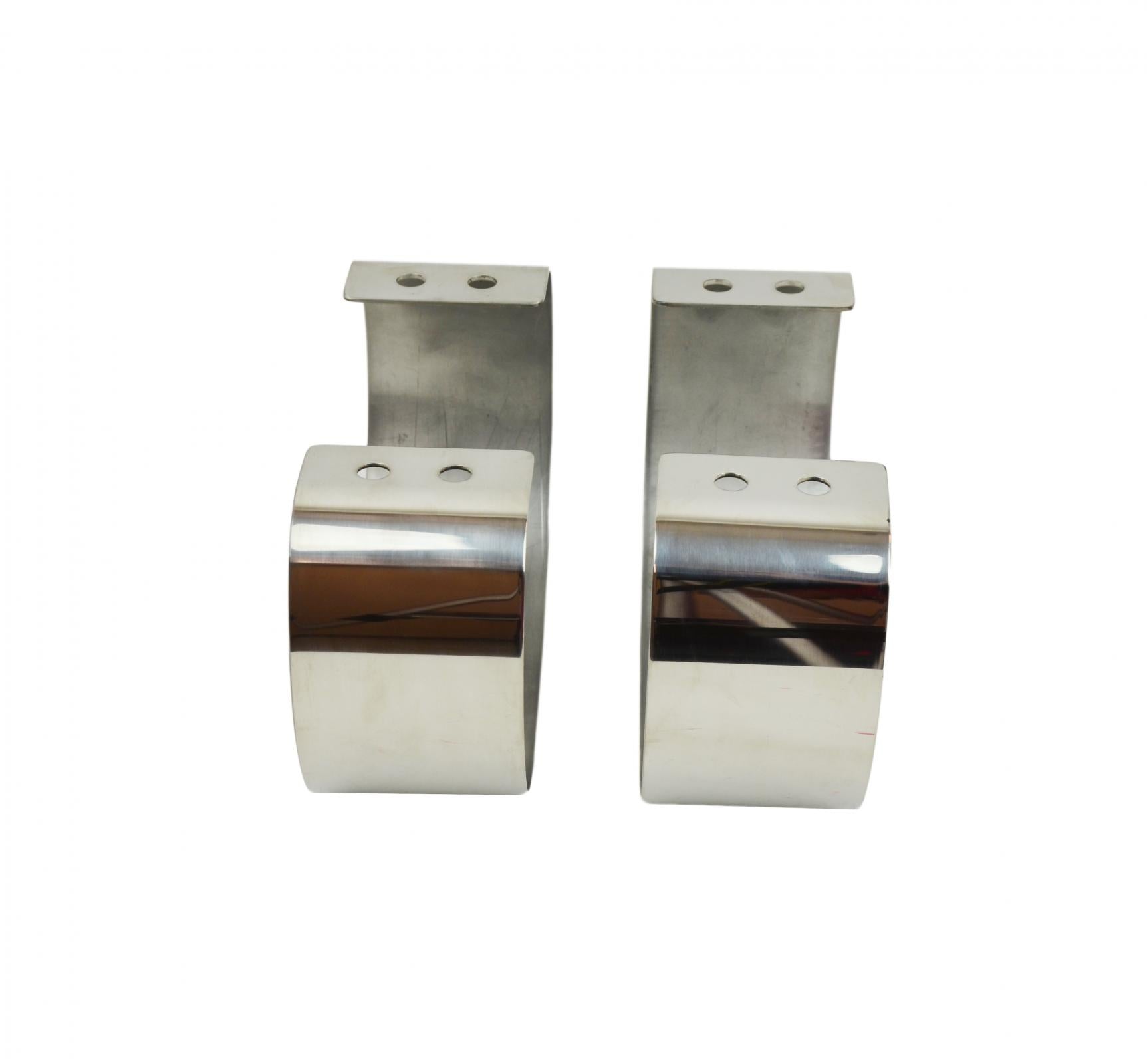 Kentrol Jeep CJ/YJ Bumperettes Pair 76-95 CJ and Wrangler YJ Polished Silver Kentrol