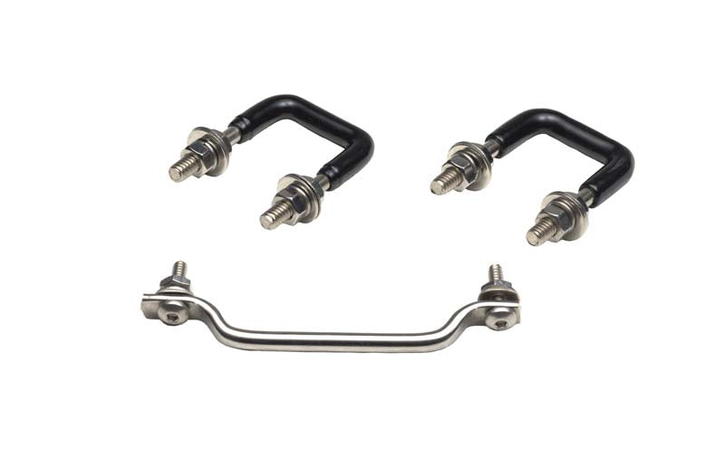 Kentrol Jeep YJ Windshield Tie Down Kit 87-95 Wrangler TJ Polished Silver Kentrol