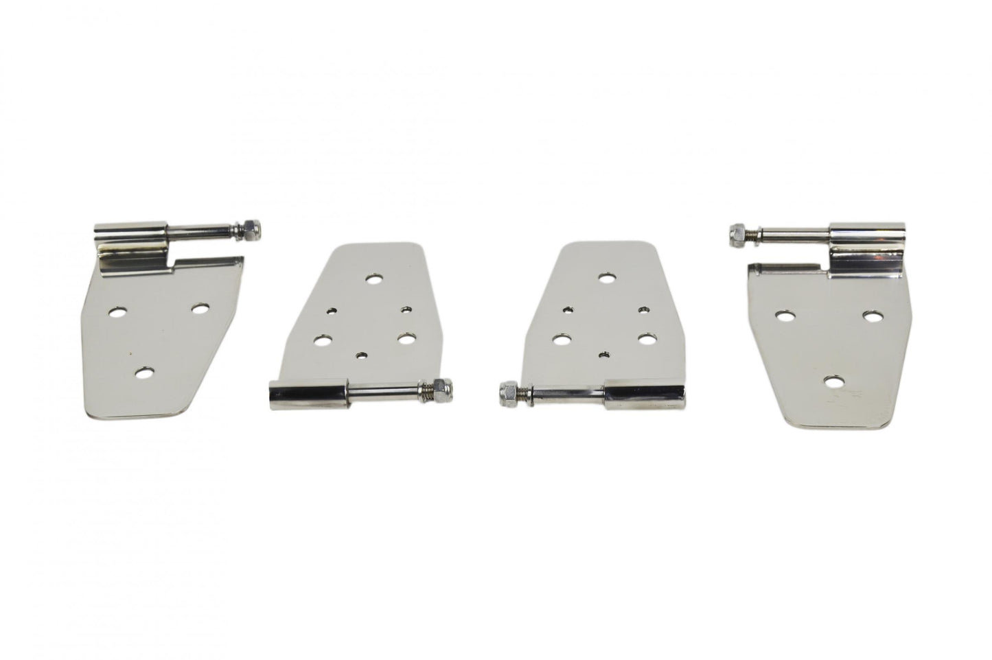 Kentrol Jeep YJ Door Hinge Set 4 Pieces 87-95 Wrangler TJ Polished Silver Kentrol
