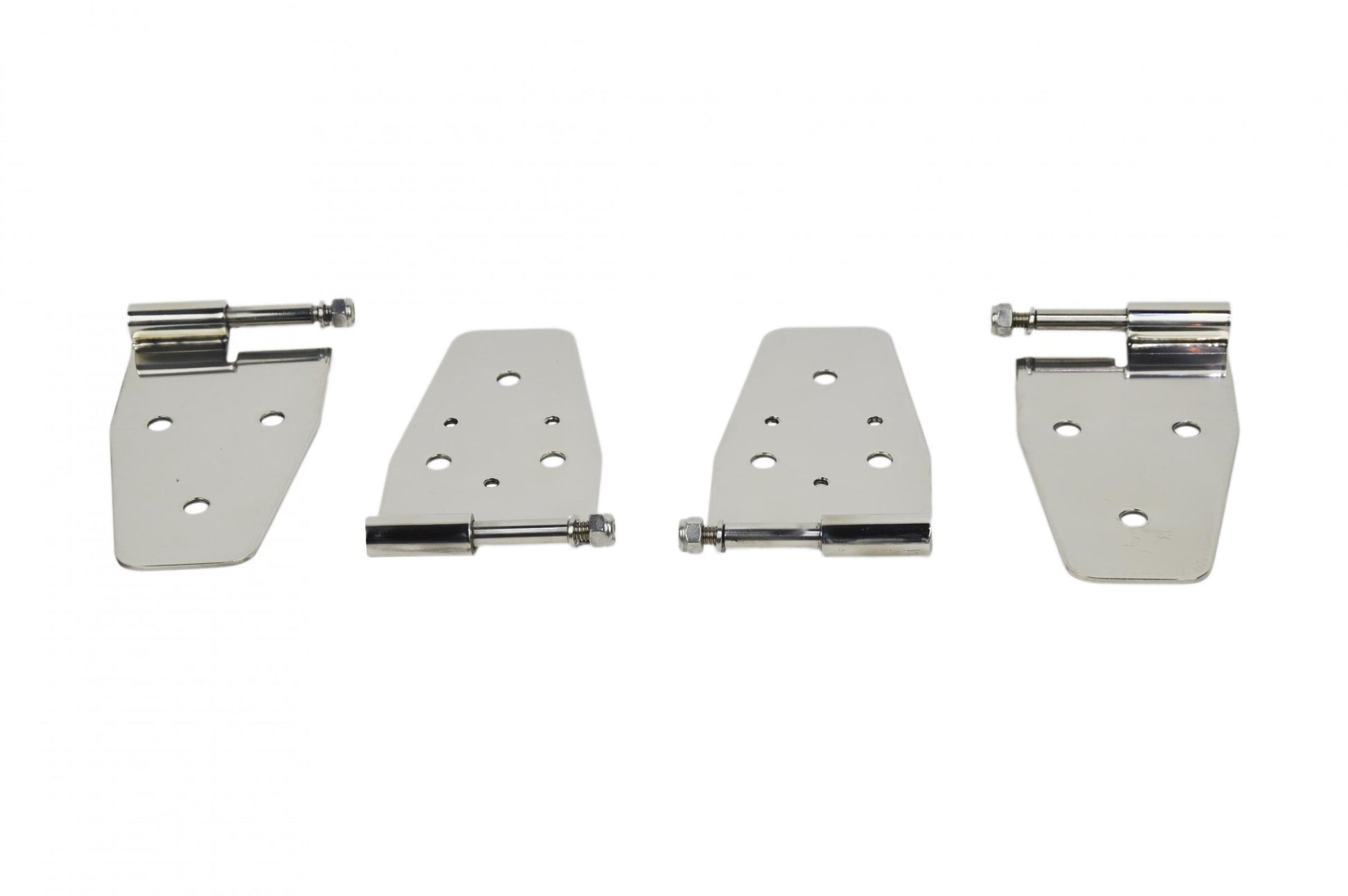 Kentrol Jeep YJ Door Hinge Set 4 Pieces 87-95 Wrangler TJ Polished Silver Kentrol