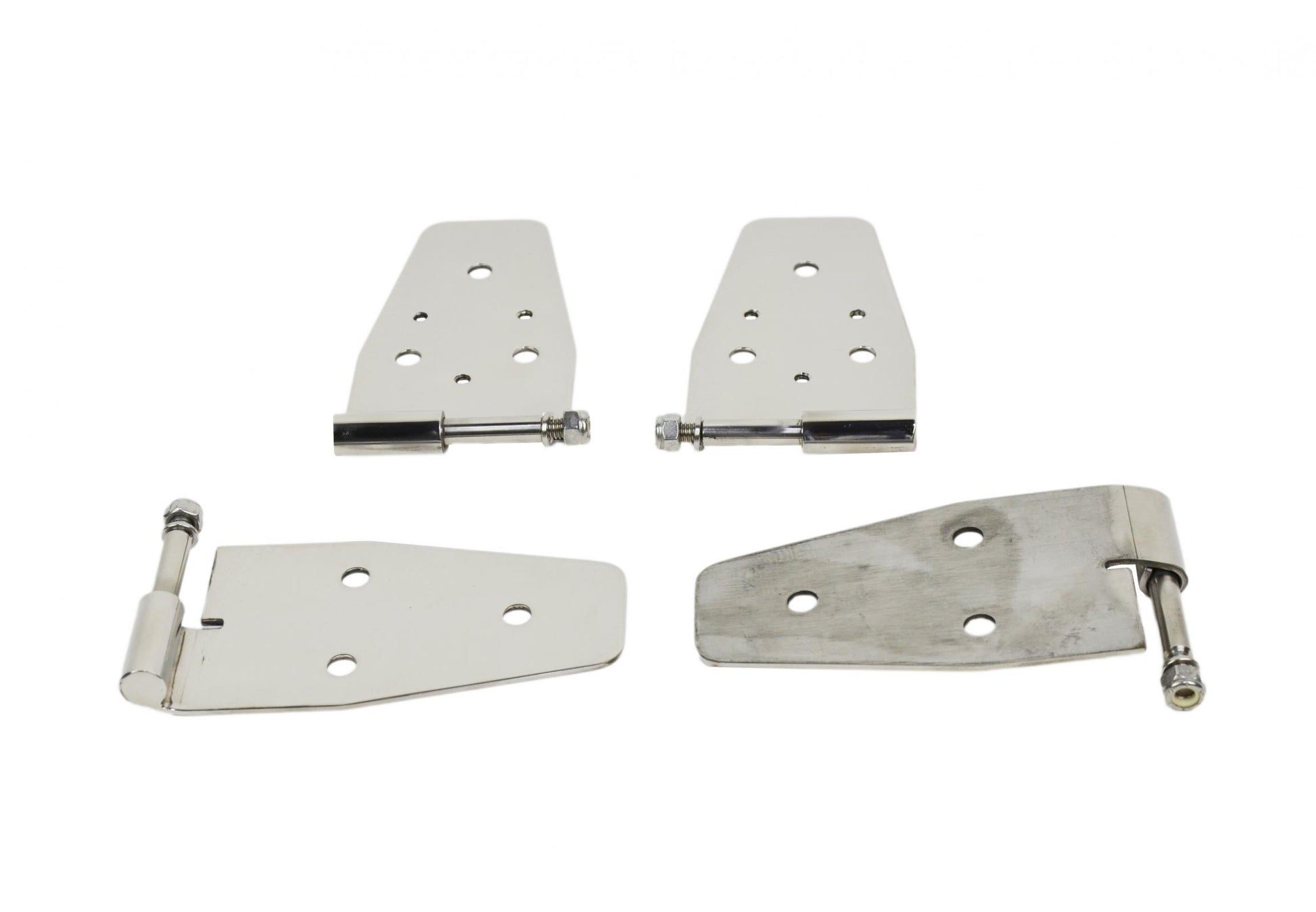 Kentrol Jeep YJ Door Hinge Set 4 Pieces 87-95 Wrangler TJ Polished Silver Kentrol