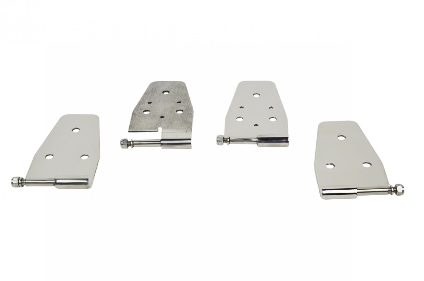 Kentrol Jeep YJ Door Hinge Set 4 Pieces 87-95 Wrangler TJ Polished Silver Kentrol