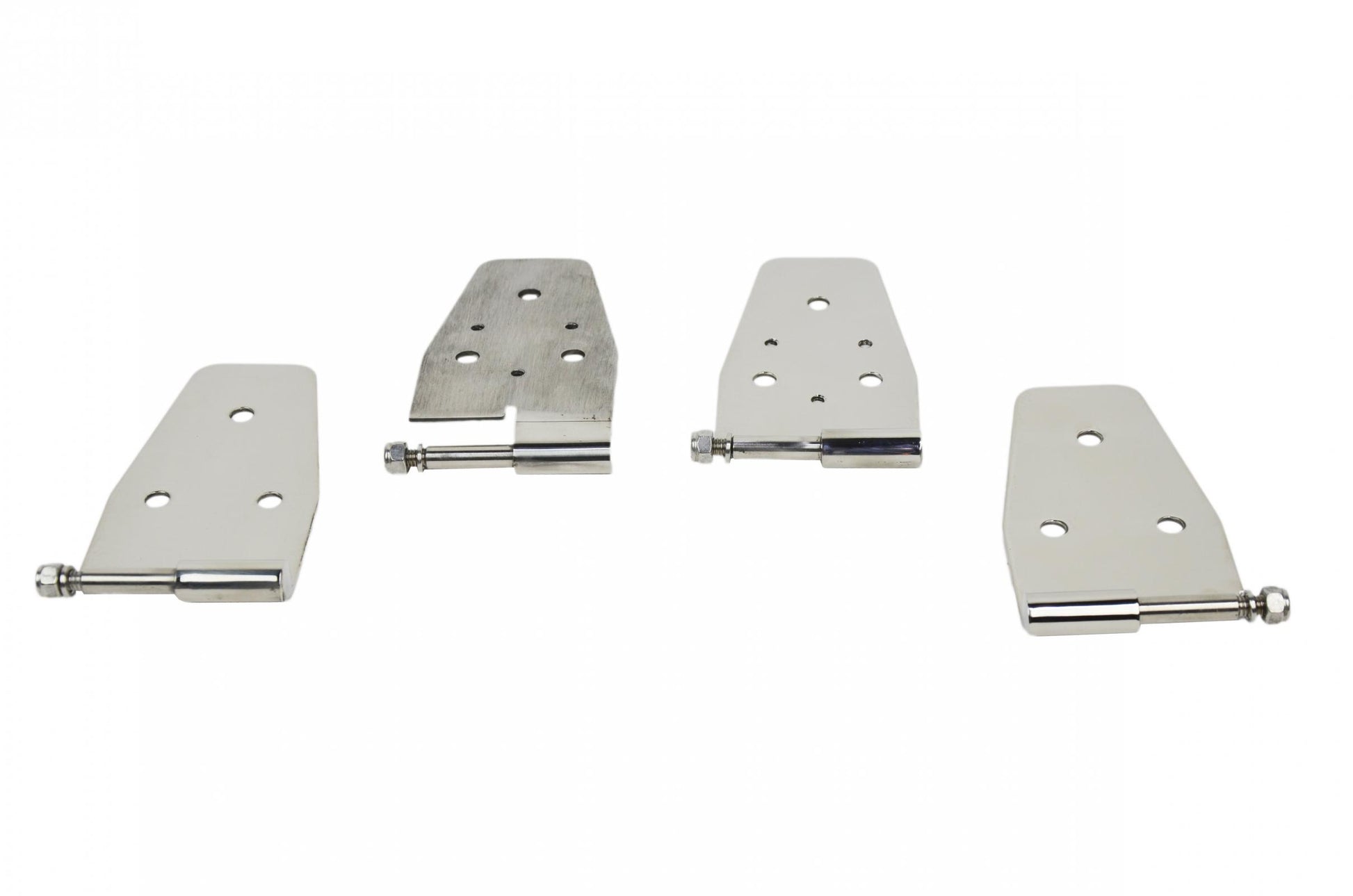 Kentrol Jeep YJ Door Hinge Set 4 Pieces 87-95 Wrangler TJ Polished Silver Kentrol