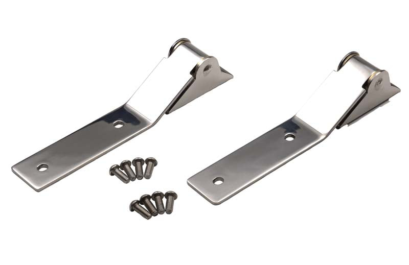 Kentrol Jeep YJ Tailgate Hinge Pair 87-95 Wrangler TJ Polished Silver Kentrol
