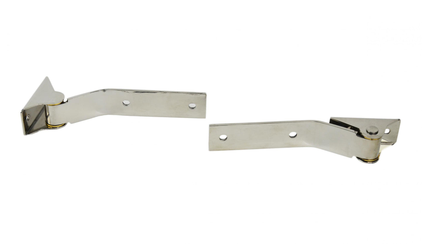Kentrol Jeep YJ Tailgate Hinge Pair 87-95 Wrangler TJ Polished Silver Kentrol