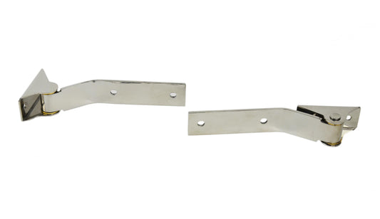 Jeep YJ Tailgate Hinge Pair 87-95 Wrangler TJ Polished Silver Kentrol-1