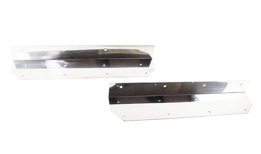 Jeep YJ Step Cover Inlay Pair 87-95 Wrangler TJ Polished Silver Kentrol-1