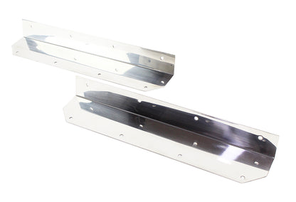 Jeep YJ Step Cover Inlay Pair 87-95 Wrangler TJ Polished Silver Kentrol-2