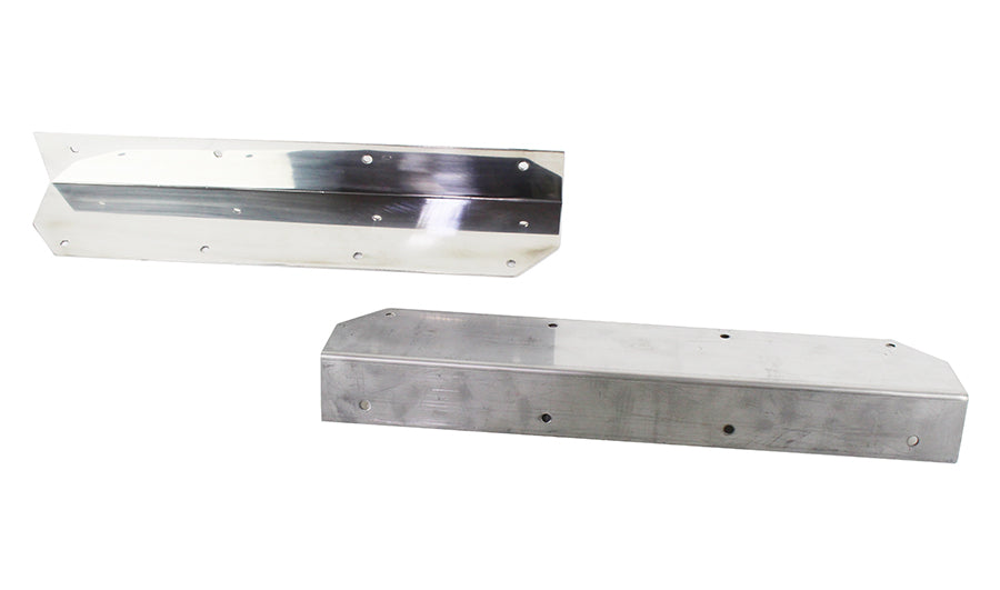 Kentrol Jeep YJ Step Cover Inlay Pair 87-95 Wrangler TJ Polished Silver Kentrol