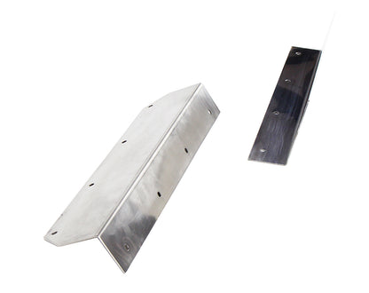 Jeep YJ Step Cover Inlay Pair 87-95 Wrangler TJ Polished Silver Kentrol-4