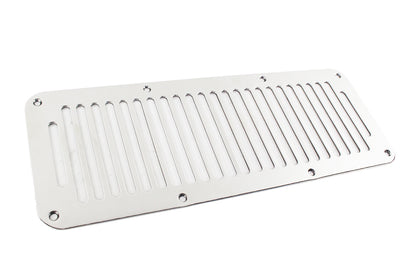 Jeep YJ Hood Vent 8 Holes 87-95 Wrangler TJ Polished Silver Kentrol-1