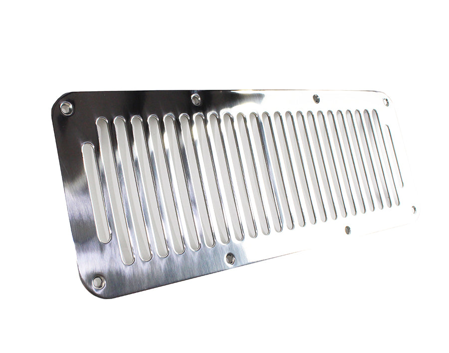 Kentrol Jeep YJ Hood Vent 8 Holes 87-95 Wrangler TJ Polished Silver Kentrol