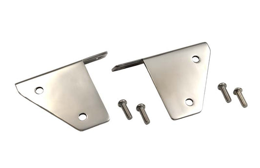 Kentrol Jeep CJ/YJ Spot Light Bracket Pair 76-95 CJ and Wrangler YJ Polished Silver Kentrol