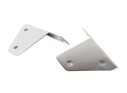 Jeep CJ/YJ Spot Light Bracket Pair 76-95 CJ and Wrangler YJ Polished Silver Kentrol-1