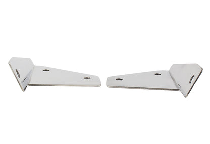 Jeep CJ/YJ Spot Light Bracket Pair 76-95 CJ and Wrangler YJ Polished Silver Kentrol-3