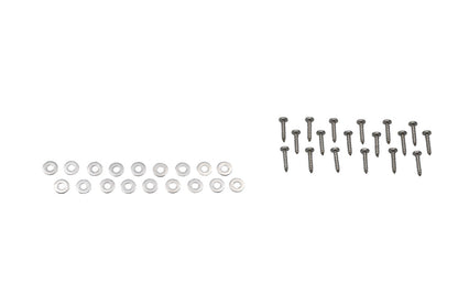Jeep CJ Wire Mesh Guard Set 6 Pieces 76-86 CJ Polished Silver Kentrol-4
