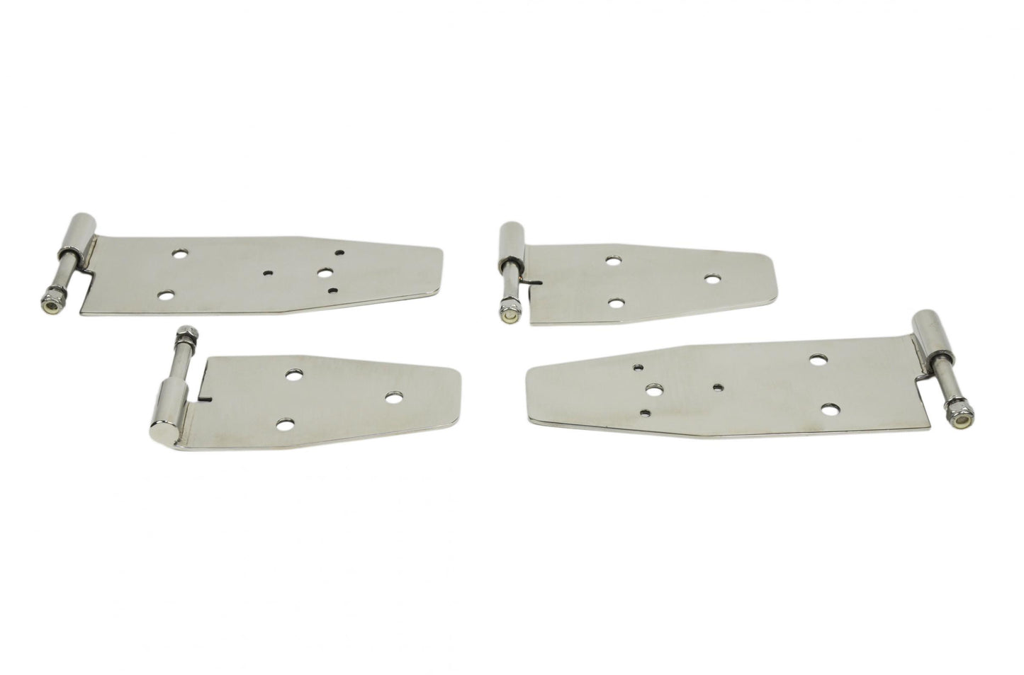 Kentrol Jeep YJ Hardtop Door Hinge Set 4 Pieces 94-95 Wrangler YJ Polished Silver Kentrol