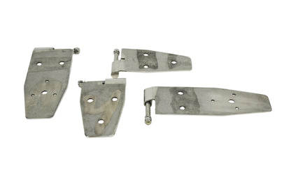 Jeep YJ Hardtop Door Hinge Set 4 Pieces 94-95 Wrangler YJ Polished Silver Kentrol-3
