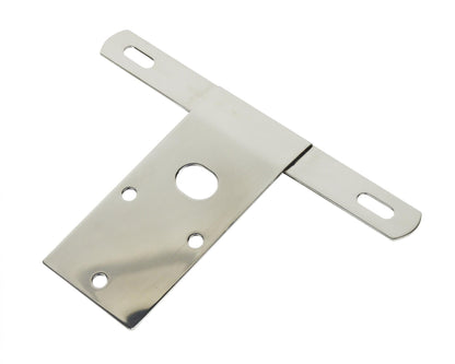 Jeep CJ License Plate Bracket 76-86 CJ Polished Silver Kentrol-2