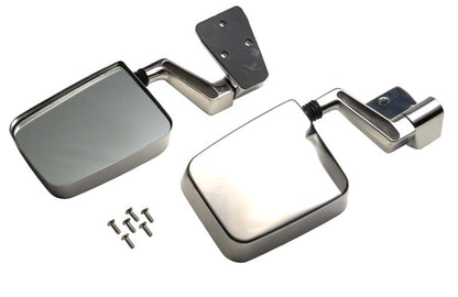 Jeep YJ/TJ Mirror Kit Pair 88-06 Wrangler YJ/TJ Polished Silver Kentrol
